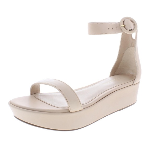 Stuart Weitzman Capri Wedge Sandal in White 9.5 - Picture 5 of 12